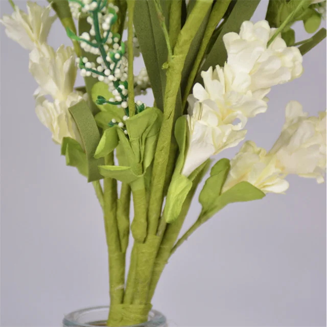 New Design Artificial Paper Flower Bouquet Autumn Color Decoration