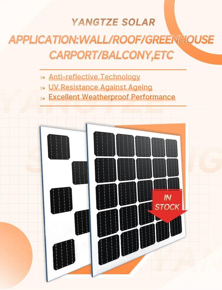 Bipv Solar Pv Roof Transparent Monocrystalline Silicon With Perc Type ...