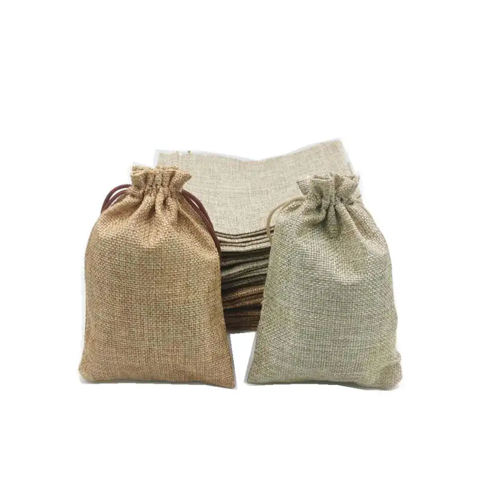 custom burlap pouch