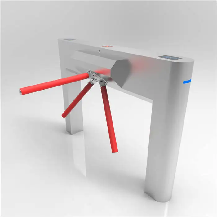Tripod Turnstile Access Control   RFID Card Reader  QR Code With Face Recognition Three Gates Manufacturer Factory Price