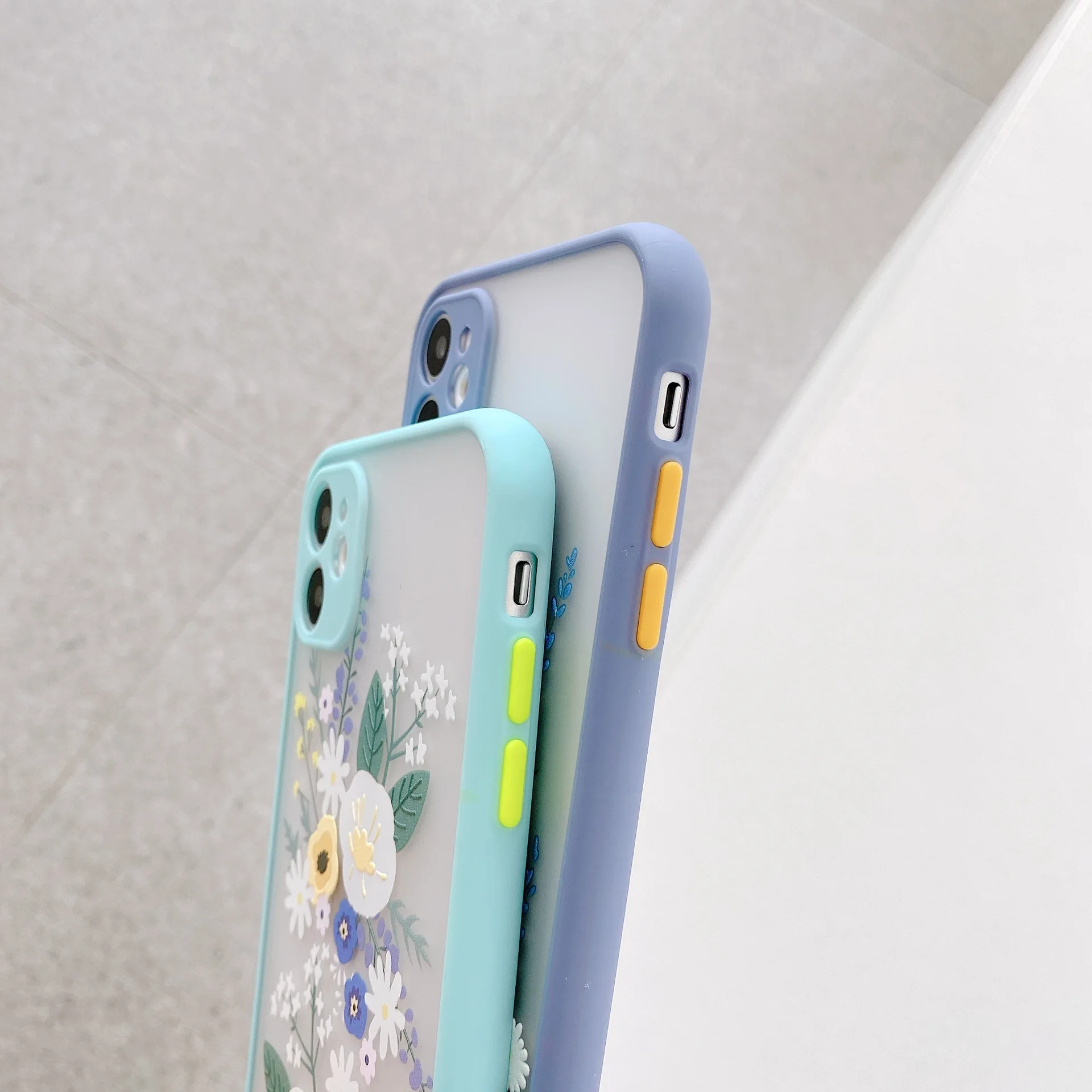 Customized  Flower Phone Case Soft Matte Coque for iPhone 11 12 13 14 15  16 Pro Max SE 2020 XSMAX XR XS 7 8 Plus XR Coque