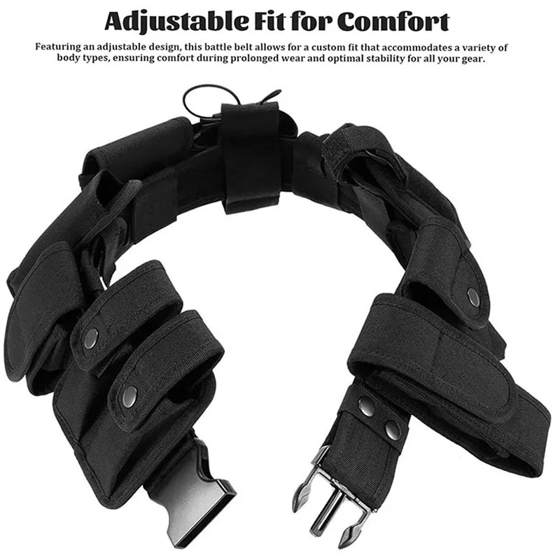 Outdoor Mountaineering Adjustable Heavy Duty Tactical Belt for Daily Commuting Hunting Training Sport Enthusiasts Utility Belt