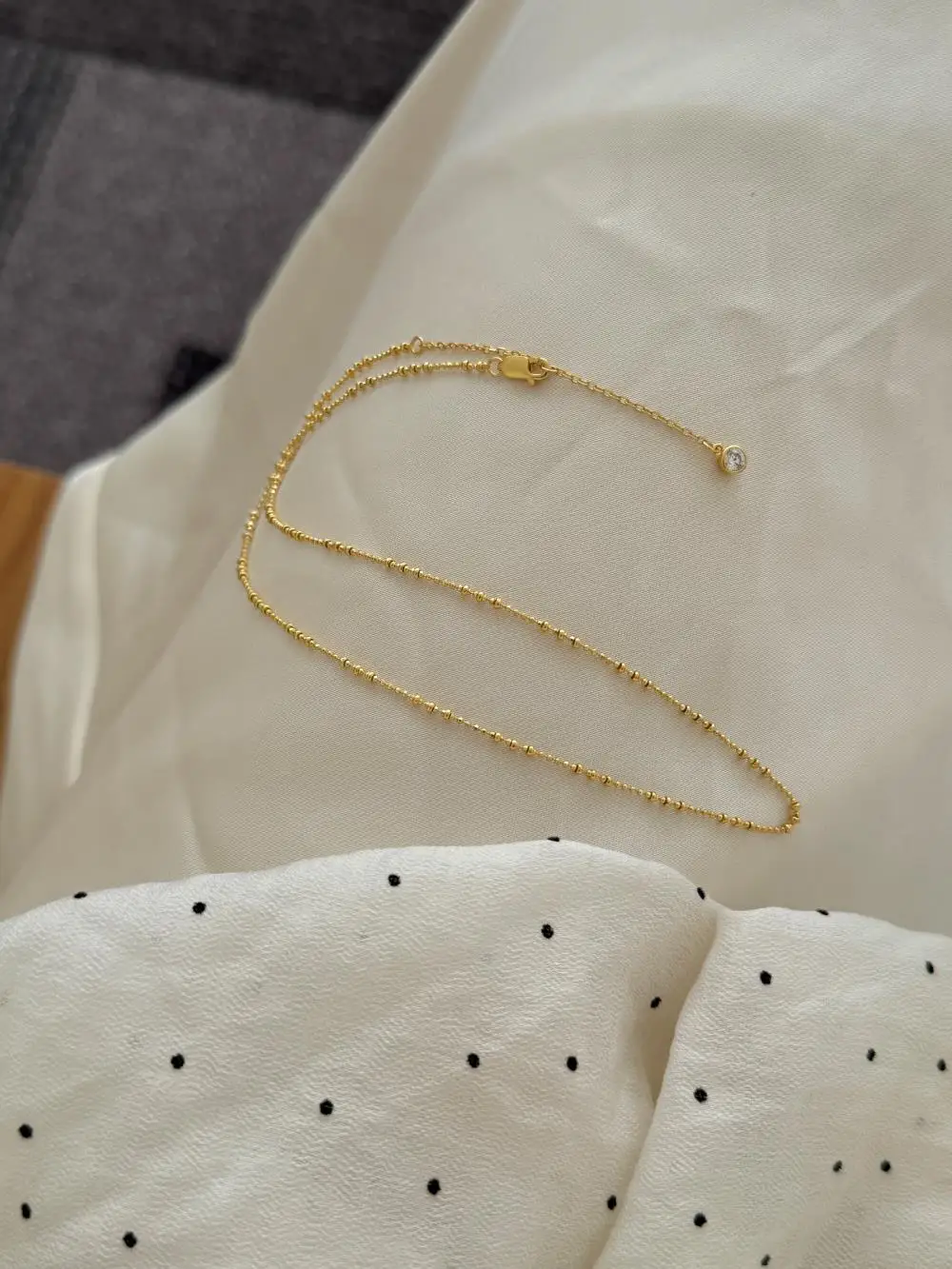 KAKODIY Daily simple and fashionable new high-end jewelry 925 sterling silver bead chain necklace (for women) detail 3