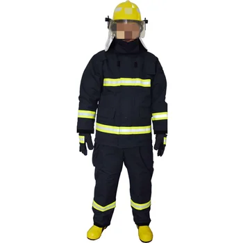 4 Layers Aramid Navy Blue Firefighter Fire Safety Suit - Buy ...