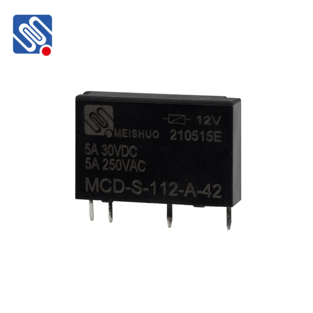 Meishuo MCD Miniature 12V Signal Relays 5A Sealed DC Epoxy Protective Features PLC Electromagnetic Relay Theory 5