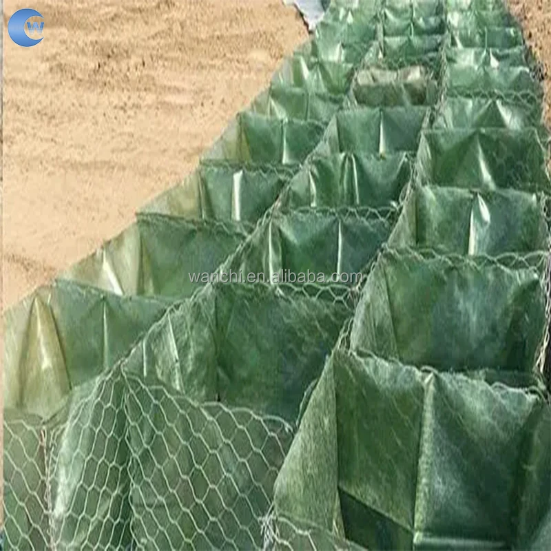 Nylon Polyester Netting Rock Stone Cage Net Bag Gabions Bag Nettings for Stream Bank Erosion Control