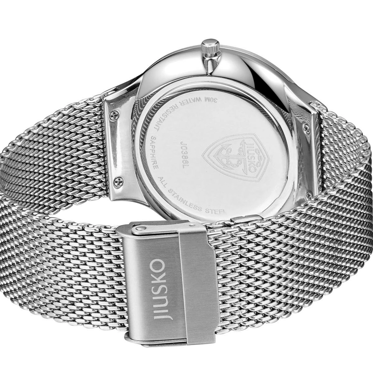 JIUSKO Brand New Arrival 5 Atm Water Resistant Stainless Steel Watch