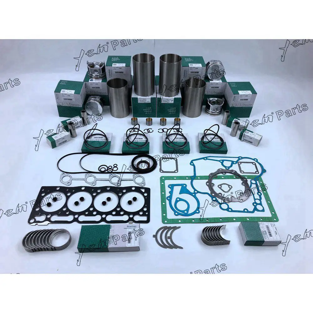 V1505 Engine Repair Kit With Full Gasket Set Engine Bearings for Kubota