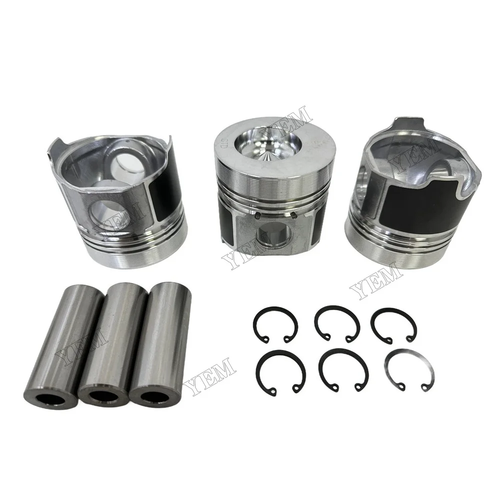 For Yanmar 3TN75 Piston Kit W/ Ring Repair Parts Engine Repair Kit 4