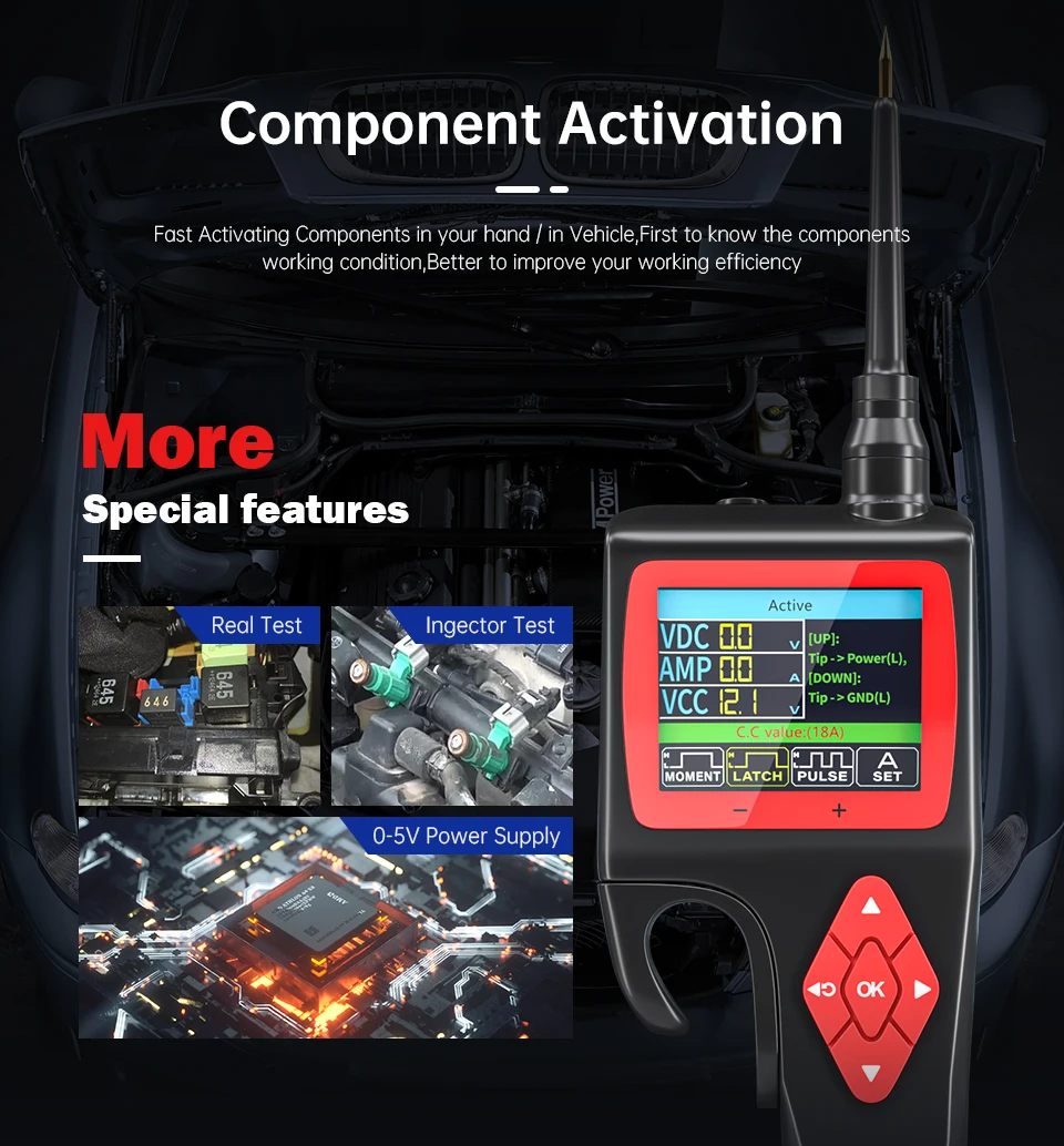 P200 Smart Hook Power Probe Automobile Probe Circuit Intelligent Analyzer Fault Diagnosis Tester
