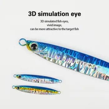 Japanese-Style Laser 60g 100g Iron Plate Lure Boat Fishing Sea Fishing Artificial Hard Bait Lead Fish Mackerel/Barracuda Bait – Hard Lure – view 5