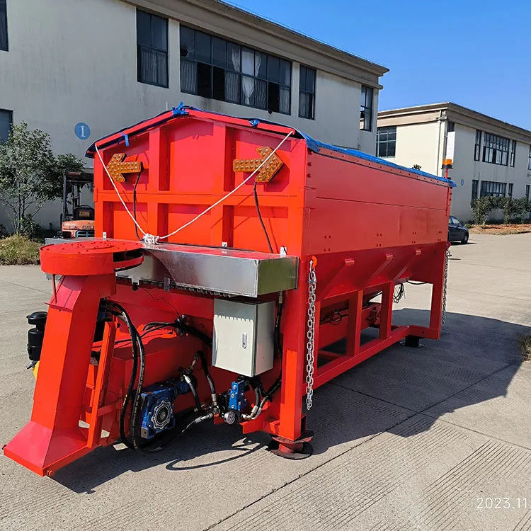 LONGSHUN New Design 6 8 10 Cubic Meters Vehicle Mounted Automation Salt Spreader for Ice Pavement