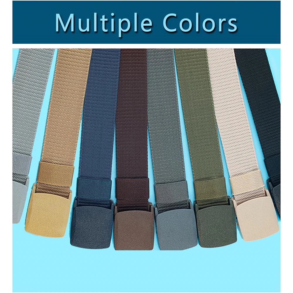 Hot Selling Adjustable Durable Training Nylon Belt High-quality Men Tactical Webbing Plastic Buckle Work Tactical Belt
