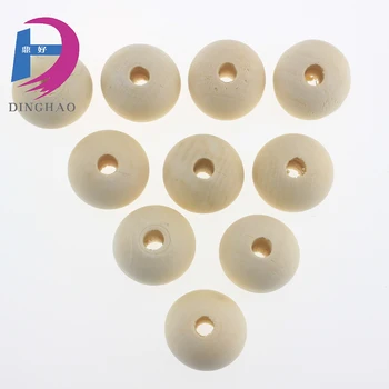 High Quality Customized Birch/Maple/Lotus Wooden Ball Friendly , wooden beads,100 piece /bag