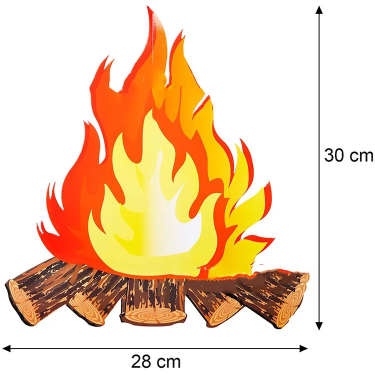 3D Dekorative Pappe Lagerfeuer Herzstück 6 Stücke Künstliches Feuer Gefälschte Flamme Papier für Lagerfeuer Party Dekorationen 3D Dekorative Pappe Lagerfeuer Herzstück 6 Stücke Künstliches Feuer Gefälschte Flamme Papier für Lagerfeuer Party Dekorationen