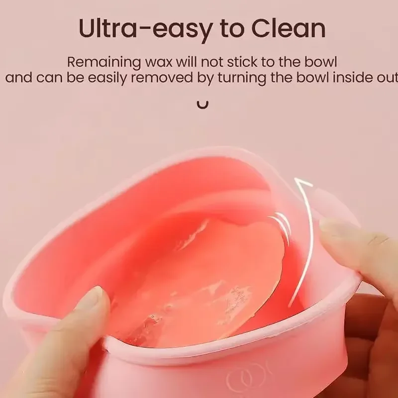 400ML Foldable Silicone Wax Heater Kit Portable Hair Removal Wax Machine for Heat Wax Beans Body Hair Removal