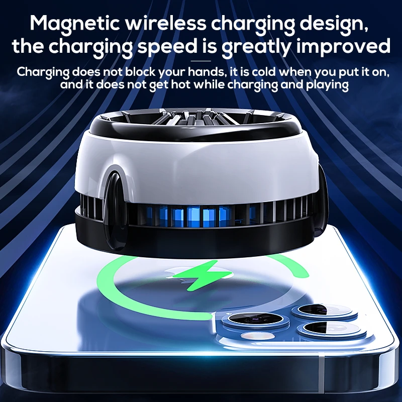 Wireless MEMO CX03 Magnetic Charging and Cooling Mobile Phone Cooler
