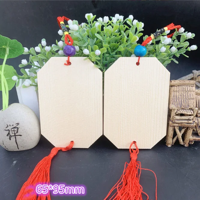 Custom Printed Wooden Ema Plaque for Shrine Temple Festival Tourist Souvenir Gifts