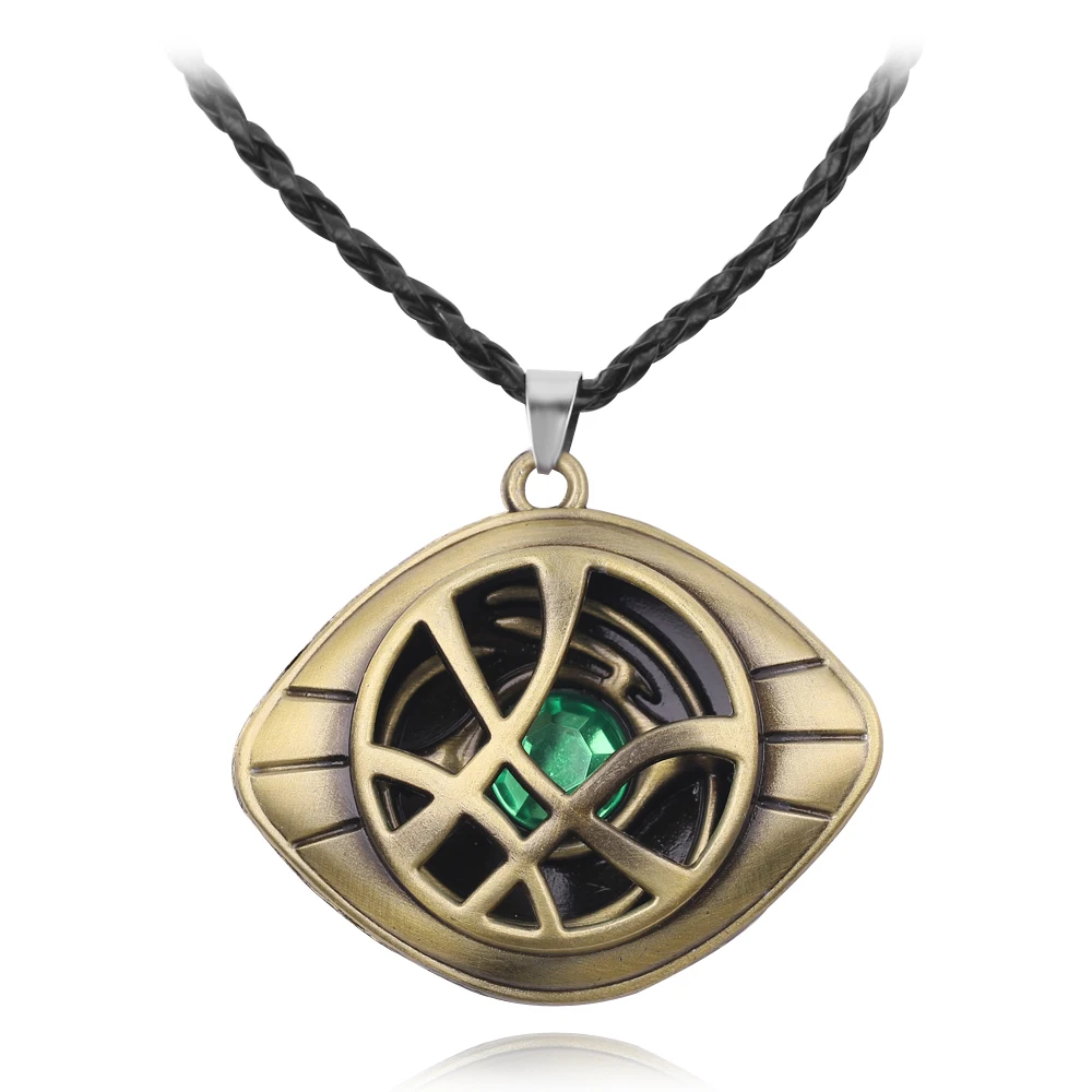 Amazon.com: HUAWELL 2 Piece New Dr Strange Necklace Eye of Agamotto Costume  Prop Stone Pendant Glow in The Dark Gift for Christmas, Valentine's Day,  Anniversary, Birthday, Date: Clothing, Shoes & Jewelry