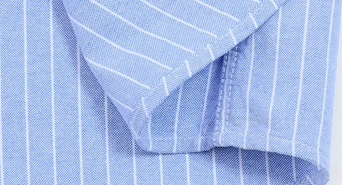 Sevendosong Men's Oxford Textile Shirt Full Cotton Anti Wrinkle Long ...