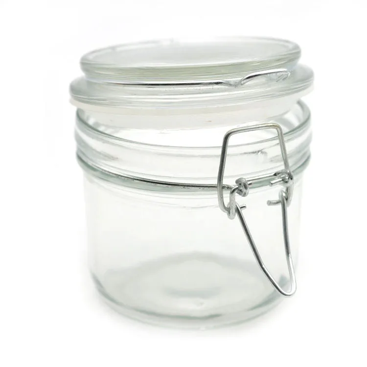 ZENS Glass Canisters Jar with Lid, Airtight Sealed 15 Fluid Ounce