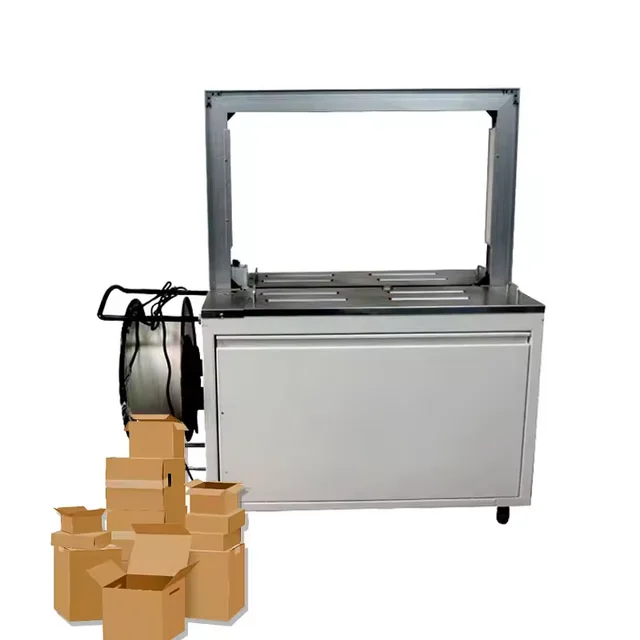 Stainless steel automatic strapping machine high quality carton box packing machine for multiple fields