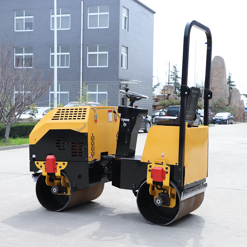 Double Steel Road Rollers Hydraulic Vibratory Compactors Road Roller ...