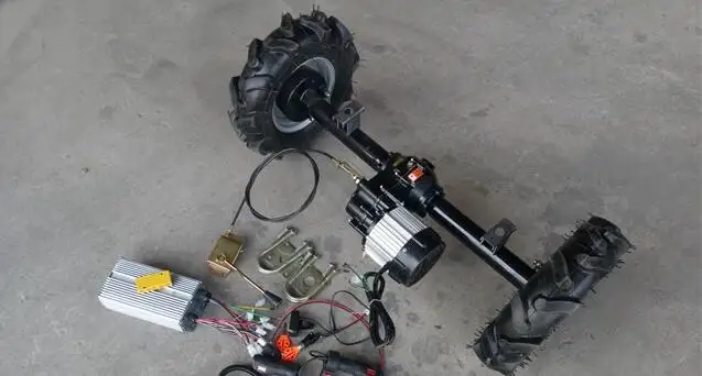 3kw 48v Driving Chain Driven Differential Bicycle to Trike Conversion Rear Kit for Drift Trike