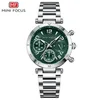 2 Silver Case Green Dial