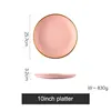 10-inch platter pink