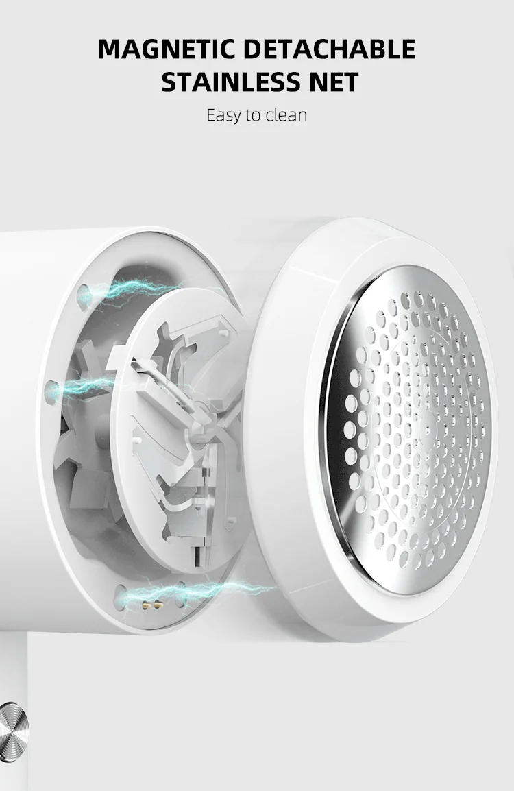 Pritech Usb Charging Cable Cordless Fabric Shaver Rechargeable Portable