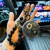 Bow tie style black + beads