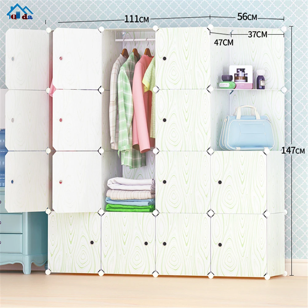 Multipurpose Storage Cabinet DIY 3 Cubes Clothes Storage Bag Storage Cabinet  Plastic Mintshop