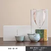 Osmanthus burnt green-bamboo gray 3-pear pot flower mouth