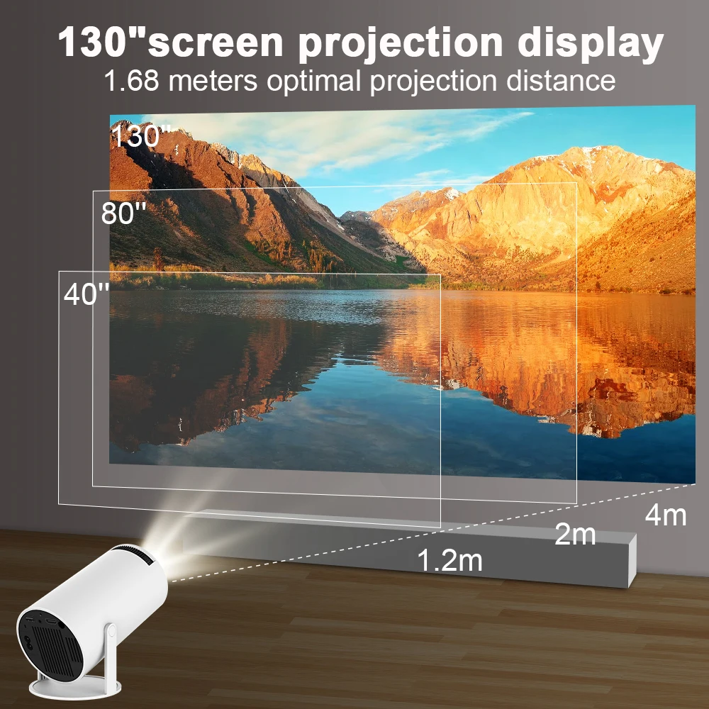 Hy D Smart Projector Full Hd Android Dlp Proyector Support K Video