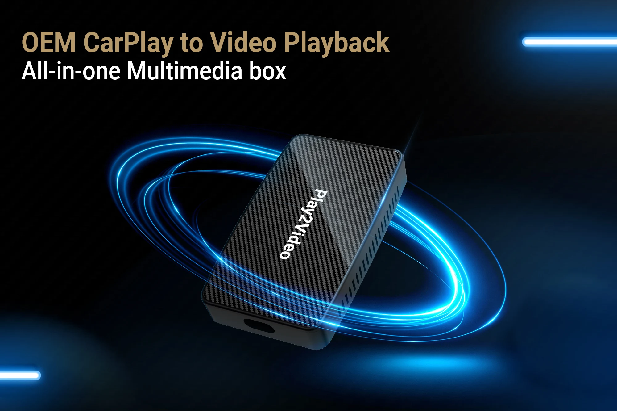 Ottocast Play2video Wireless Carplay Android Auto 4 In 1 Box With Usb