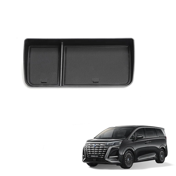 Navigation Screen Rear Storage Box For Denza D9 Rear Screen Storage Box Center Console Organizer Box Interior Accessories