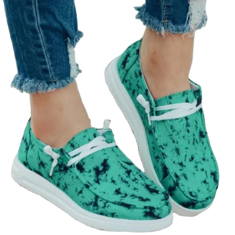 slip on round toe flat canvas sneakers