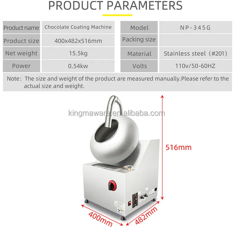Newest Gas Power Air Cooling Stainless Steel Small Chocolate Enrobing Machine Sugar Peanut Pan Coating Machine - Image 2