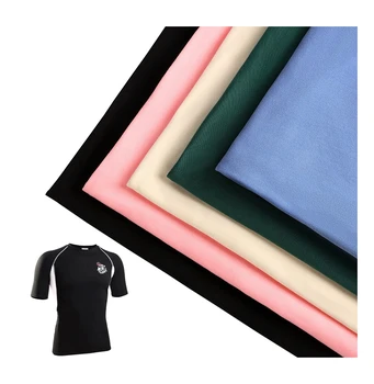 Best selling knitted polyester spandex stretch jersey brush fabric for T-shirts tracksuits