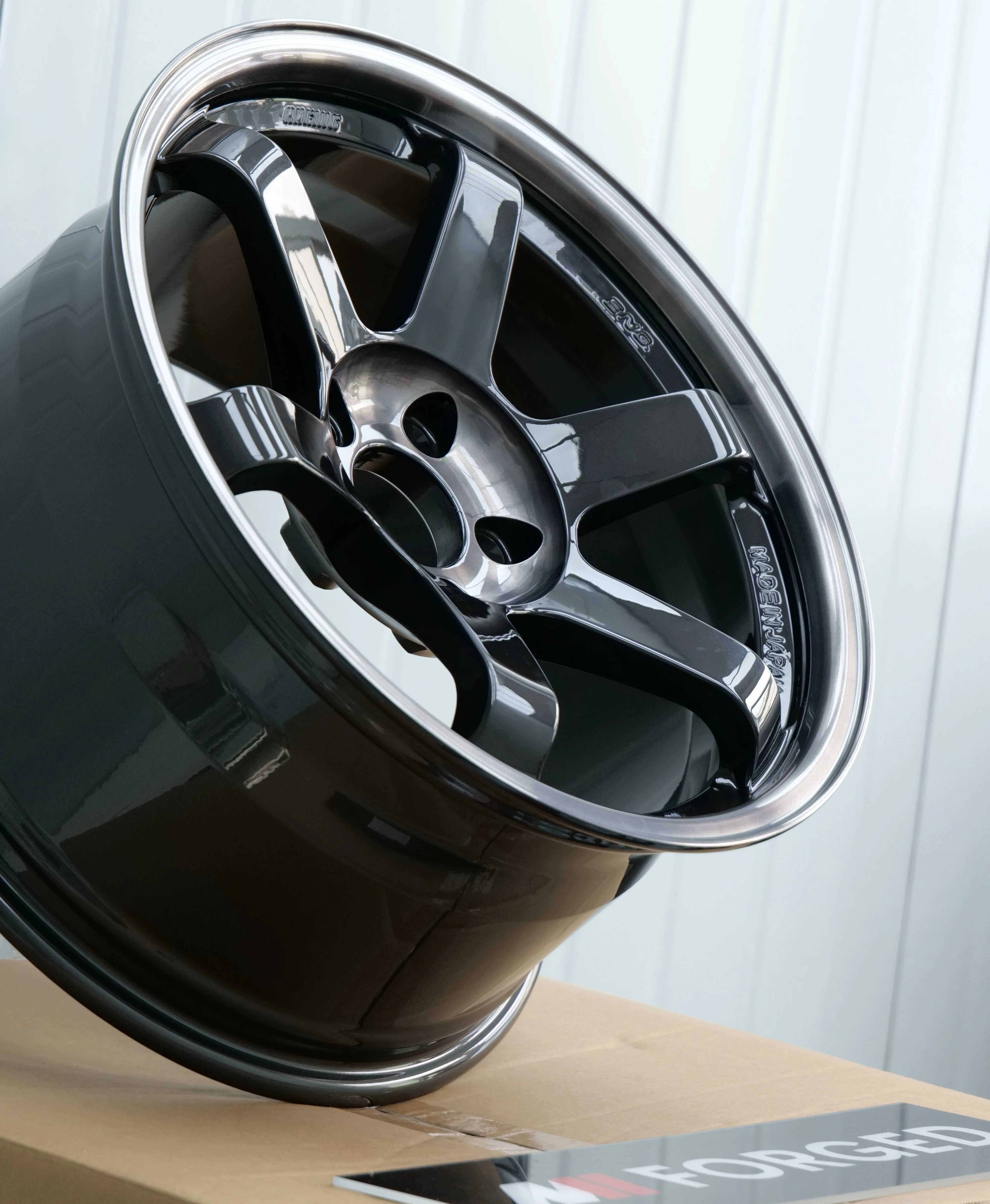 Volk Racing TE37 SL Double Black Forged Aluminum Alloy Wheels