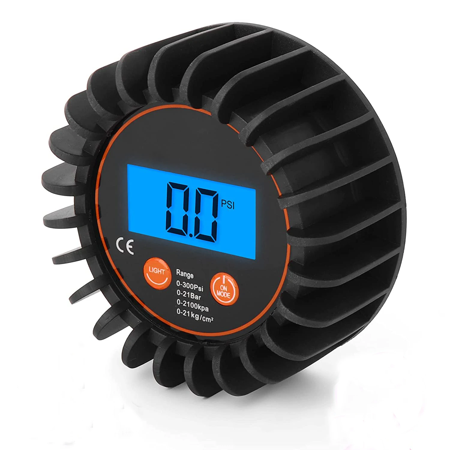 LCD Digital Display0-300psi Pressure Gauge With 1/8'' NPT Back Connector and Rubber Protector Back Mount Godeson Black and Red LCD Digital Display0-300psi Pressure Gauge With 1/8'' NPT Back Connector and Rubber Protector Back Mount Godeson Black and Red