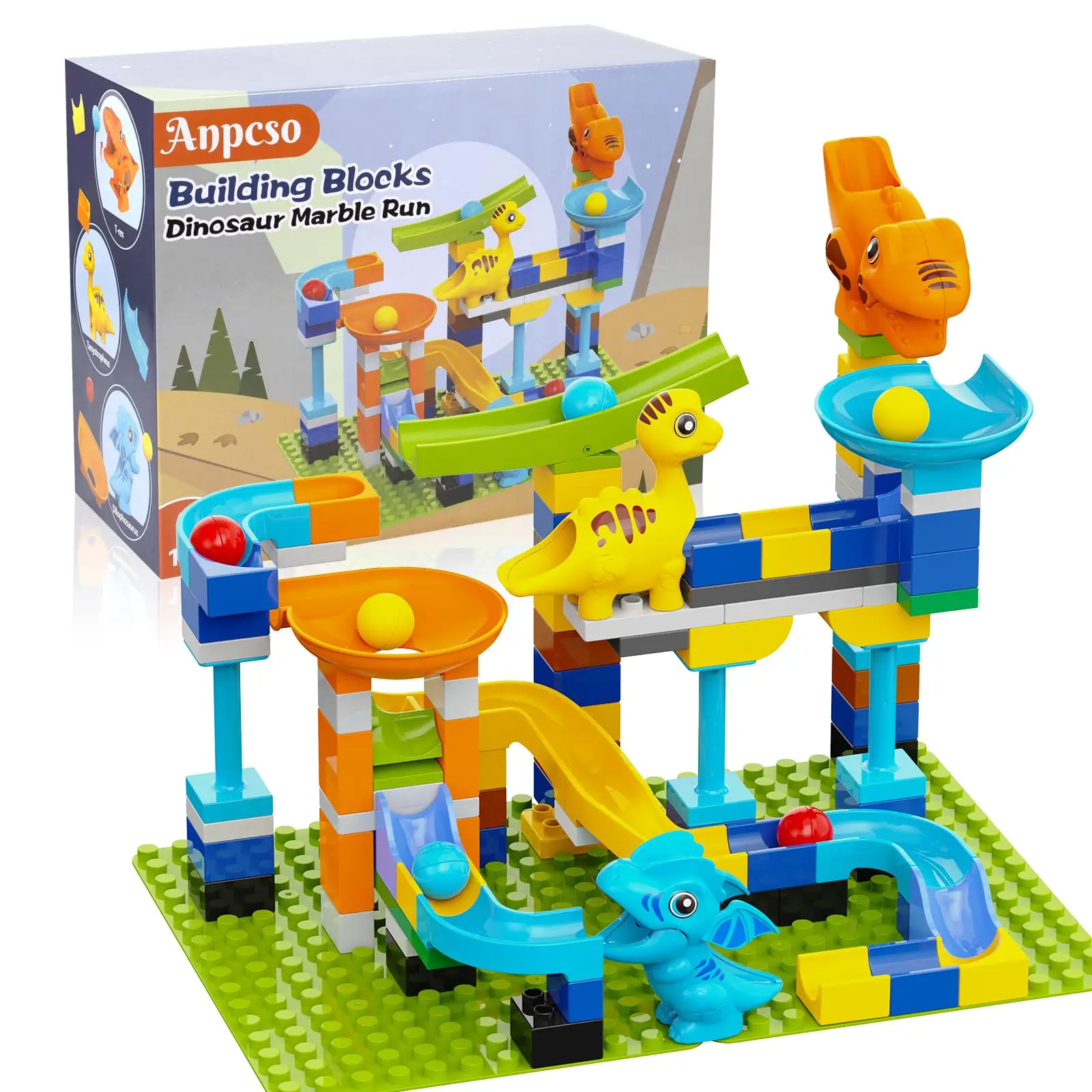 Marble Run Building Blocks Fun Learning for Toddlers