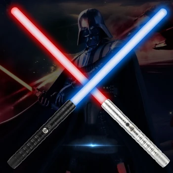 High quality Two in One RGB 16 color change metal hilt heavy dueling lightsaber for kids