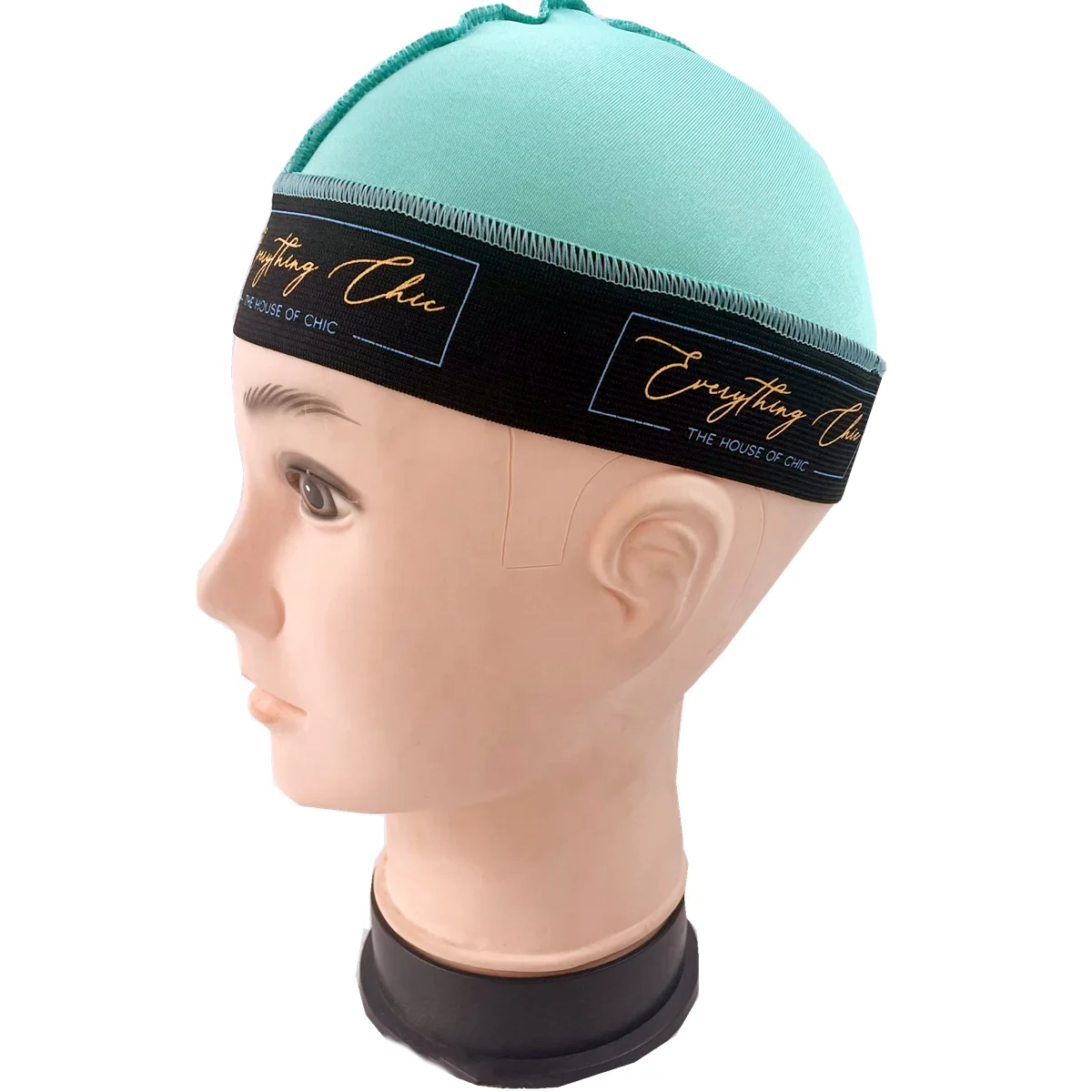 Hot Selling Customize Man Designer Spandex Hair Custom Durag Band Wide  Front Elastic Wave Cap - Buy Csutom Spandex Polyester Designer Durag,Wave  Compression Cap,Headband Headwrap Head Cap Hair Caution Cap Product on