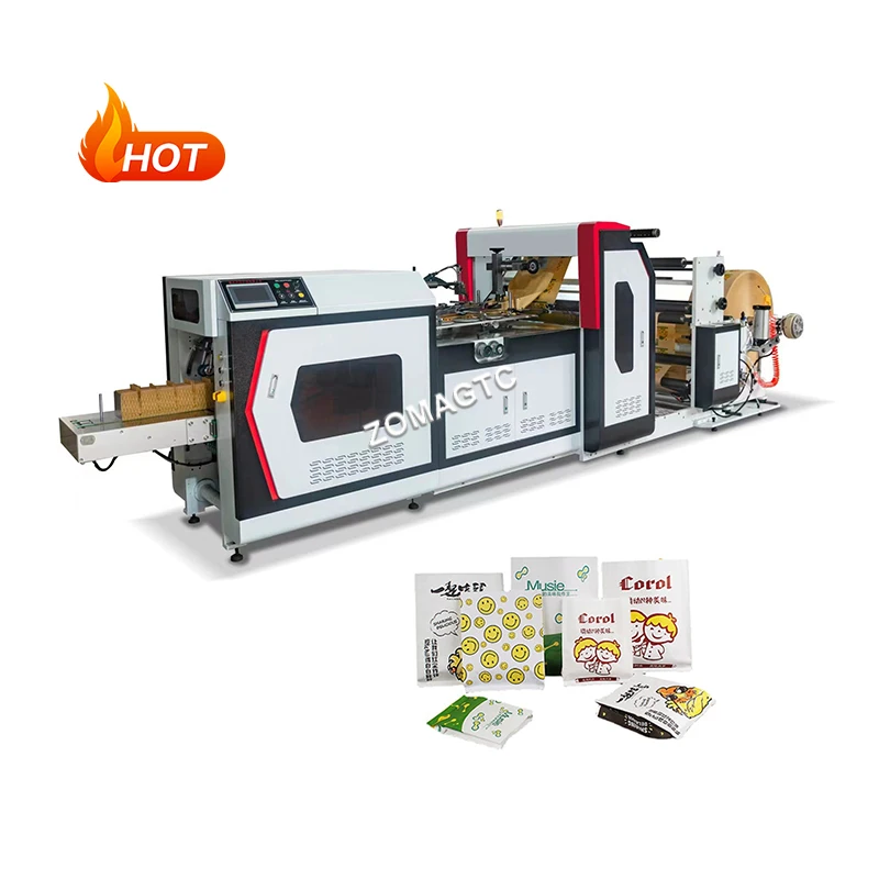 Mango Fruit Protection Sharp Bottom Kraft Wax Greaseproof Aluminum Foil Paper Bag Making Machine With Printing Price