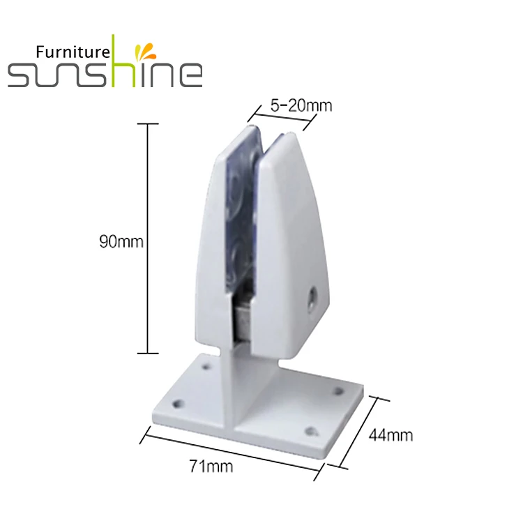 High Quality Office Table Partition Clamp Decorative Support Holding Clamp Aluminium Desk Screen Clip