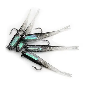 CHEERY Lure Bait Imitation Fish Lead Hook Small Gray Pike Marlin Suitable Freshwater & Seawater Realistic Metal Powdery Bait – Metal Jig – view 3