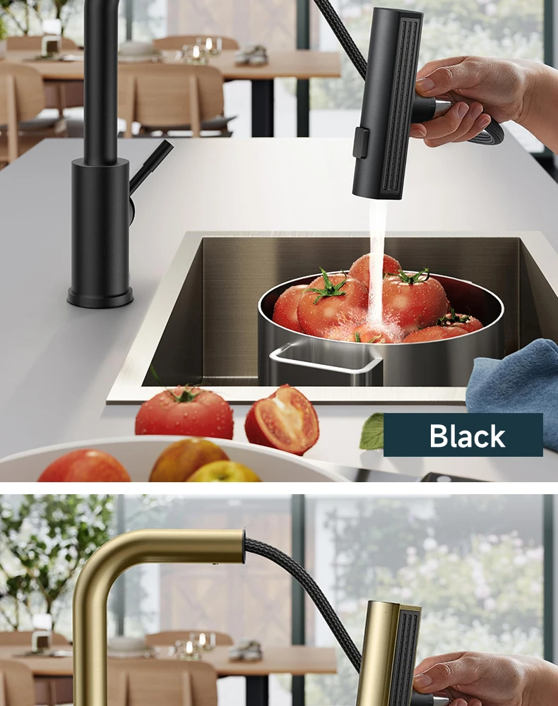 china manufacturer modern design types hot cold mixer faucet 304 sus stainless steel pull out water tap kitchen sink faucet tap