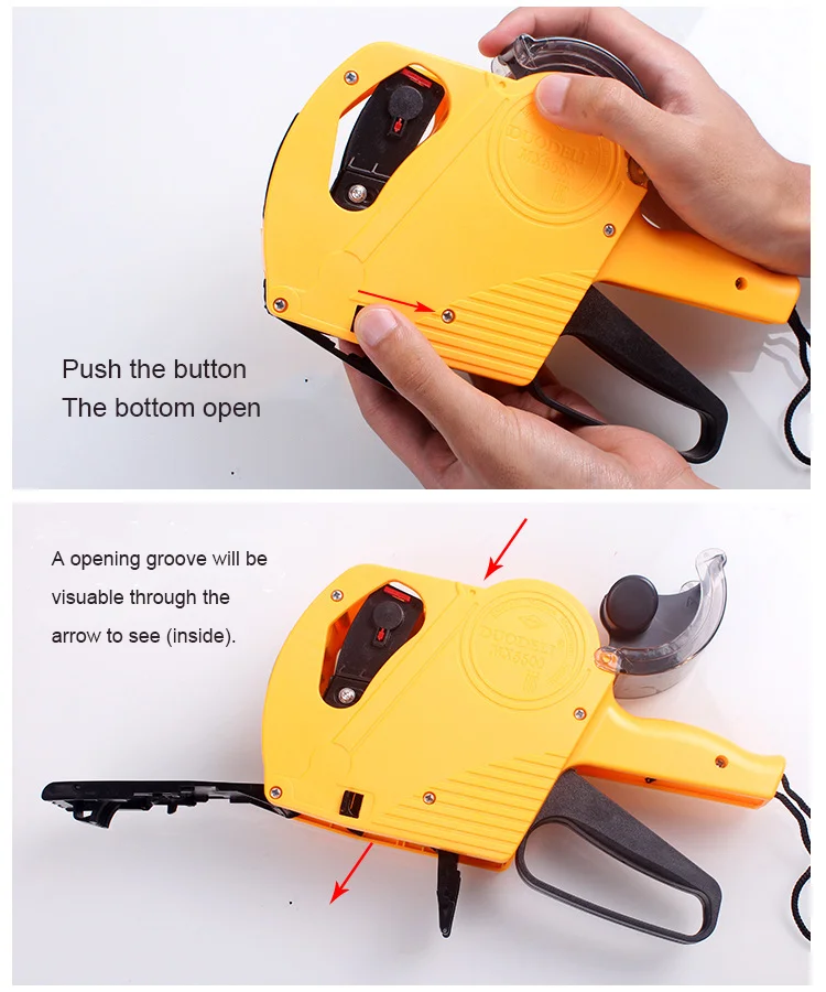 8 Digits Price Tag Gun With Sticker Label And 3 Ink Refill Label Maker